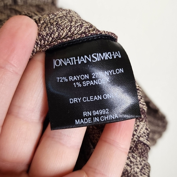 Jonathan Simkhai Ashton Rib Knit Button Detail Midi Skirt L - Picture 5 of 5